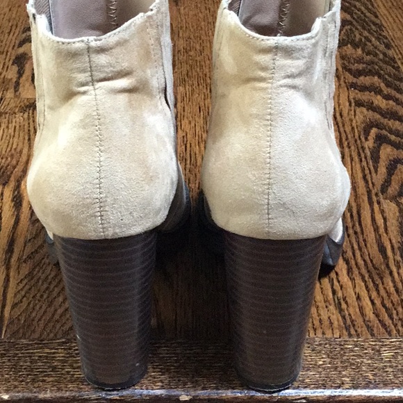 Zara Beige Suede Booties - Picture 4 of 13